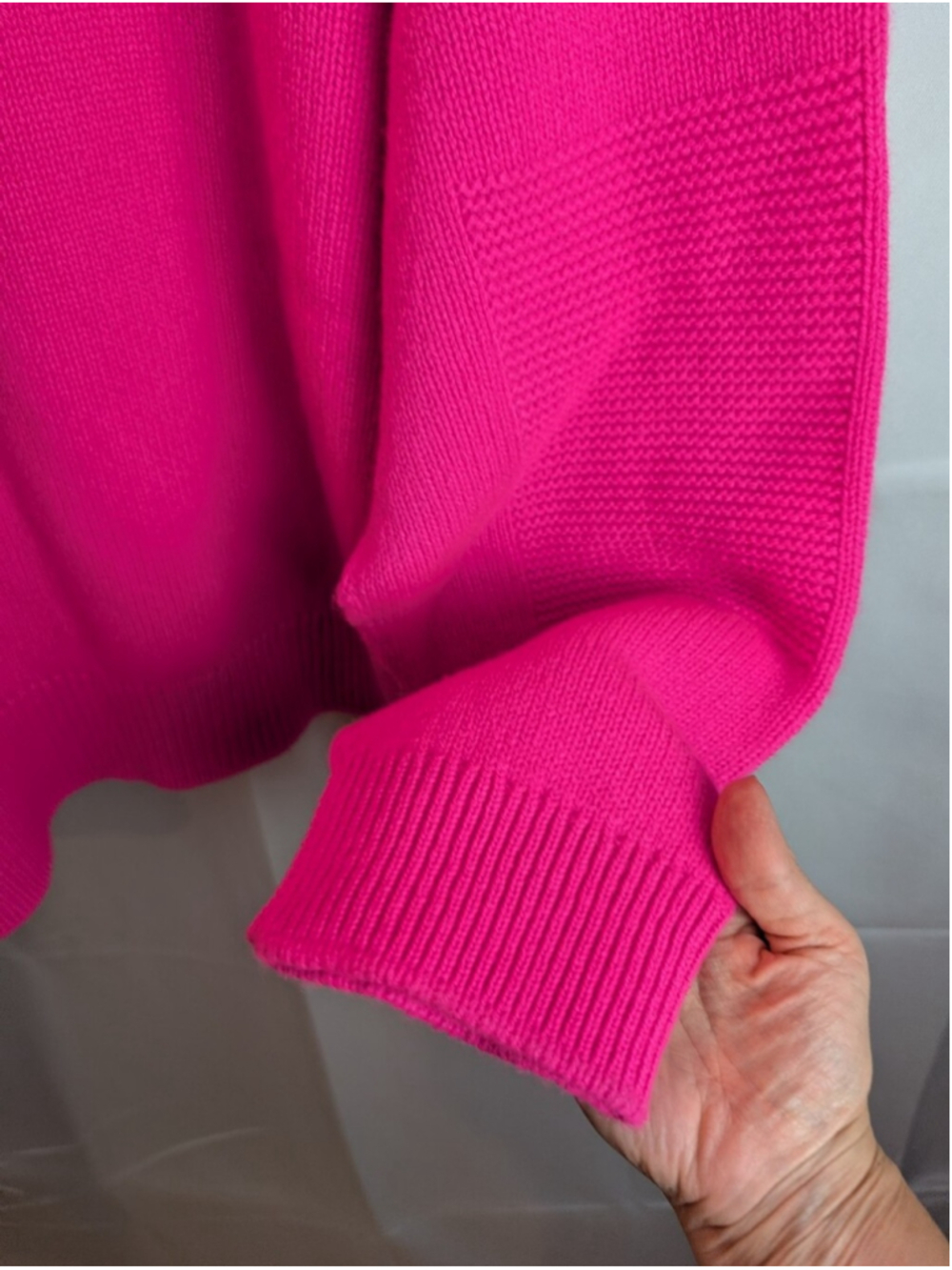 DSQUARED2 Oversized Neon Hot Pink Turtleneck Sweater Knit Luxury Pullover M BNWT - Picture 11 of 14